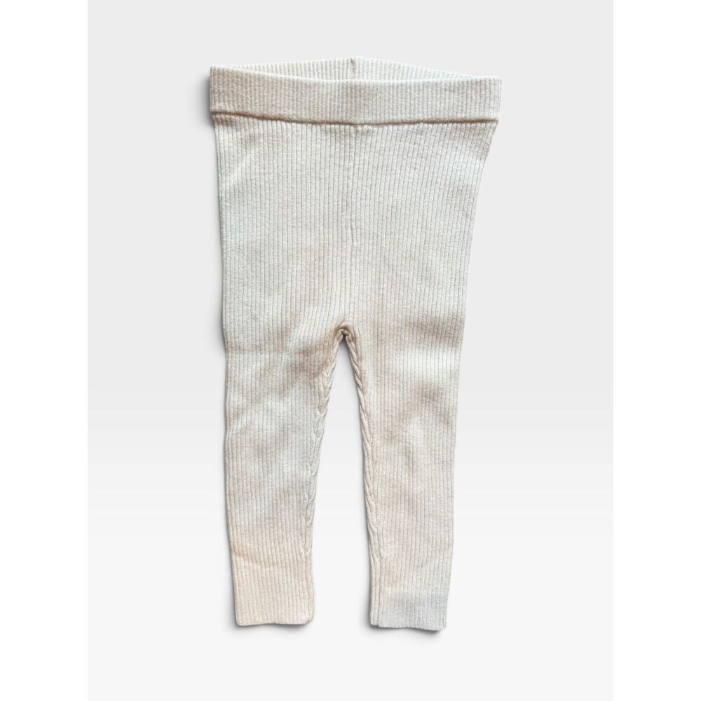 Baby Gap Kids Ribbed Sweater Leggings - Cream - 18-24 months - NWT